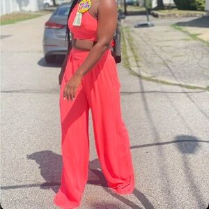Fashion Nova Coral 2piece set